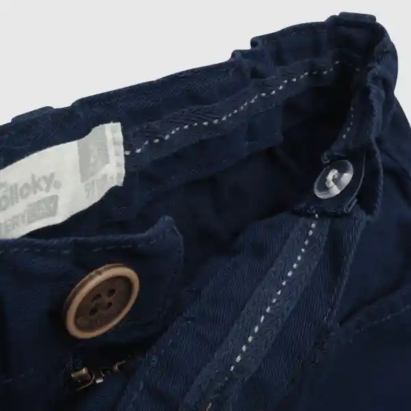 Pantalón Gabardina de Bebé Niño Navy Talla 9/12M Colloky