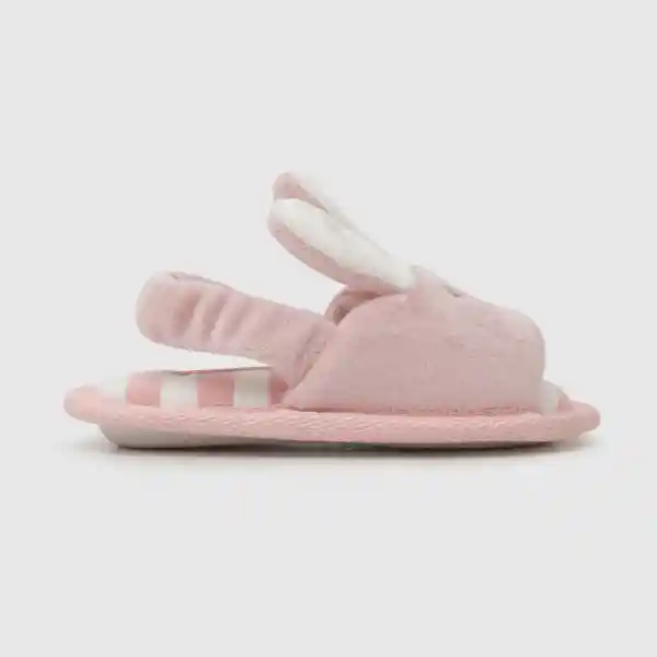 Pantufla Conejo de Niña Light Pink Talla 21 Colloky