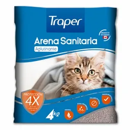 Traper Arena Sanitaria Para Gato Aglutinante