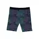 Calzas Biker Estampado Rosado y Verde Talla M Samia