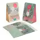 Set Bolsa de Papel Con Diseño Navidad 7.5 x 1.5 cm Casaideas