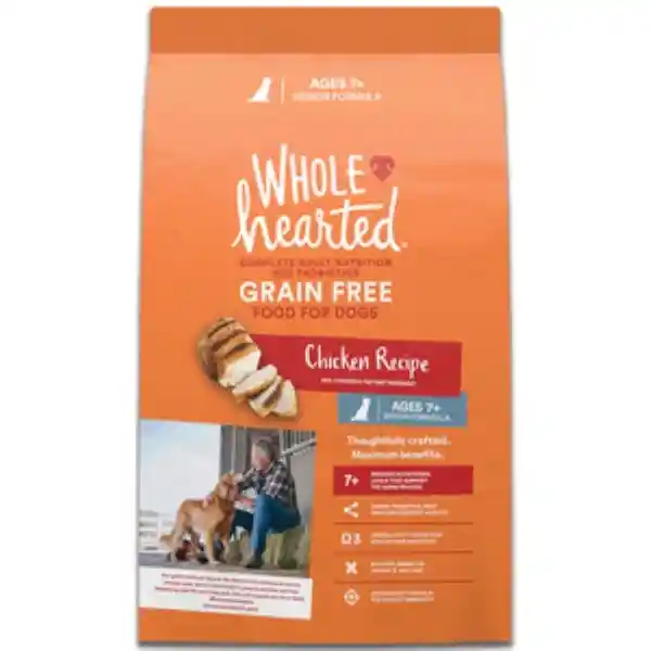 Wholehearted Alimento Perro Natural Senior Receta Pollo