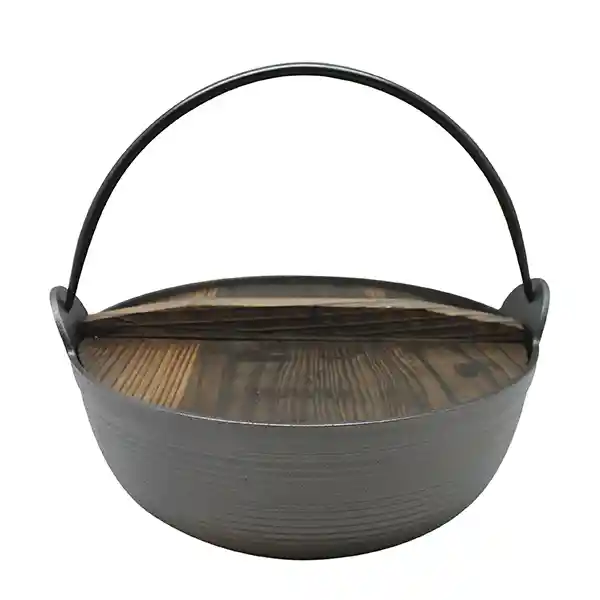 Wayu Olla Con Tapa de Madera Iron Cast