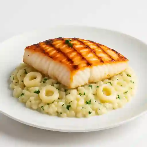 Reineta con Risotto de Locos