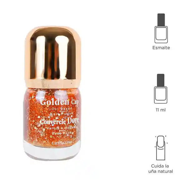 Esmalte Para Uñas a Base de Aceite Con Tapa Dorada 20 Miniso