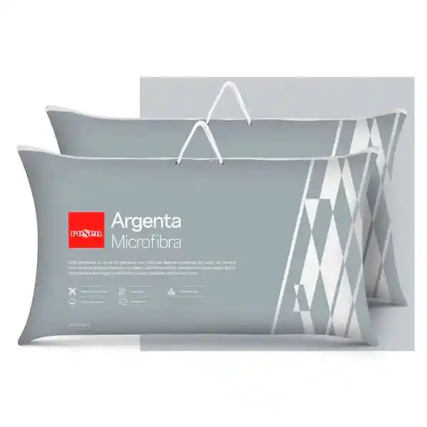 Set de Almohadas Microfibra Argenta New King Rosen