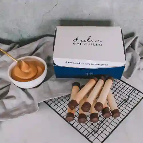 8 Barquillos Enteros Manjar Casero