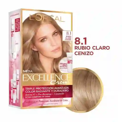 L'Oréal París Tintura Coloración 8.1 Rubio Claro