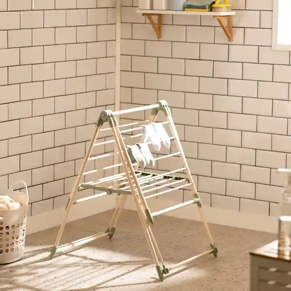 Tendedero Metálico Plegable de Piso 120 x 56.5 x 84.5 cm