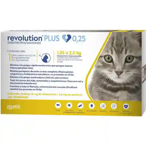Revolution Plus Antiparasitario para Gato (15 mg/ 2.5 mg)