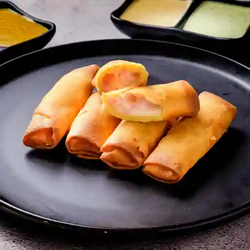 Arrollado jamón queso