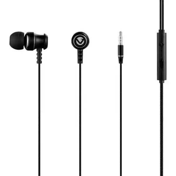 Volkano Audífonos Con Micrófono Serie Stannic Negro