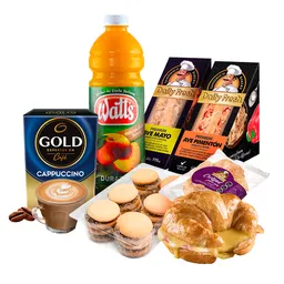 Combo Triple Daily + Alfajor + Watts Durazno + Cappuccino