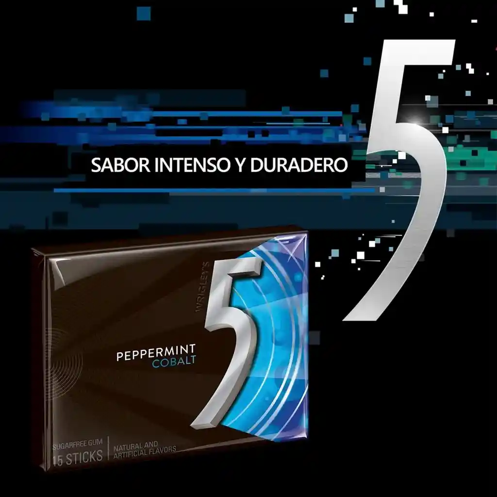 Cobalt Wrigley Chicles Five