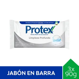 Jabón de Tocador Protex Limpieza Profunda 90 g x 3 Und