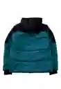 Abrigo Parka Junior Arctic 355 Esmeralda Oscuro 12 Años Ficcus