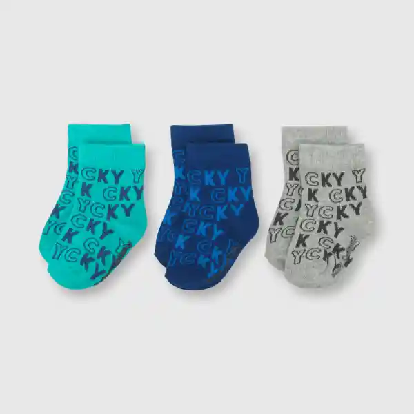 Pack Calcetines Bebé Niño Melange Gris Talla 23/25 Colloky