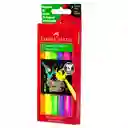 Faber Castell Marcador 45 Fiesta Neon Est x 6 Und Fab