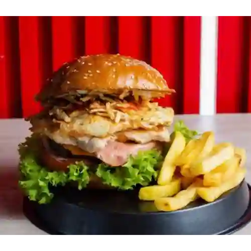 Burger Esquizofrénica XL con Papas