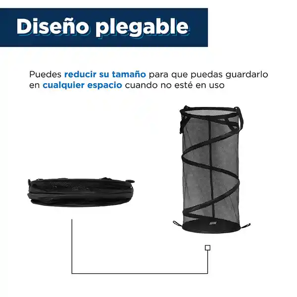 Cesta de Lavanderia Negro Miniso