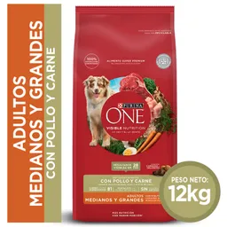 One Alimento para Perro Adulto Medianos-Grandes Sabor Carne
