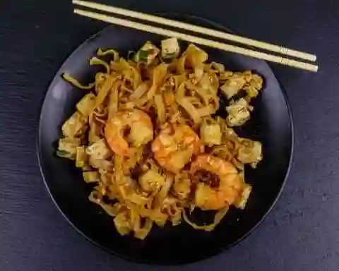 Pad Thai Tofu y Camarones