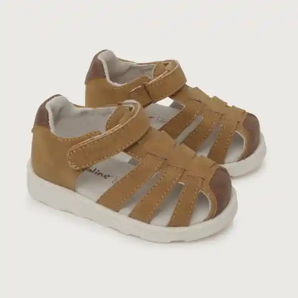 Sandalias Urbana Franciscana Velcro Niño Café Talla 19 Opaline