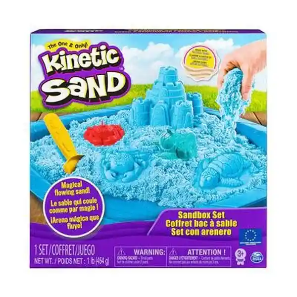Kinetic Sand Juego Bandeja Con Herramientas