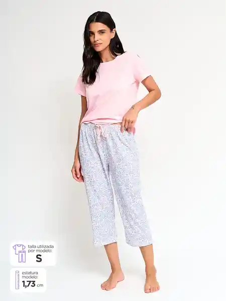 Marquis Pack Pijama Navi Capri fb Rosa M V26