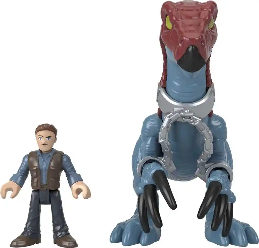 Imaginext Juguete Jurassic World Tyrannosaurus & Owen