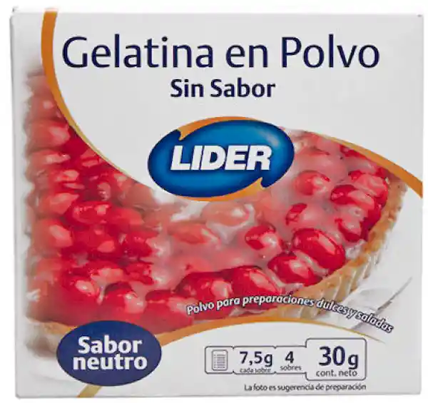 Gelatina Sin Sabor Líder