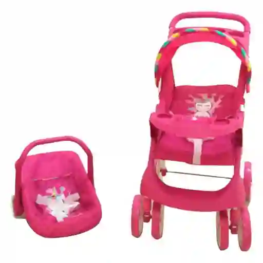 Bebesit Juego Coche Travel Muñeca Unicornio - BB6000T20U