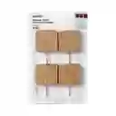 Miniso Gancho Adhesivo Patrón de Madera