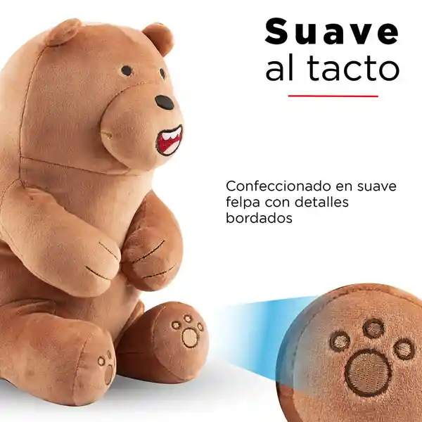 Peluche Grizzly Lovely Sentado 30 cm We Bare Bears Miniso