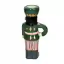 Portavela de Cerámica Con Personaje Navideño 14 cm Casaideas