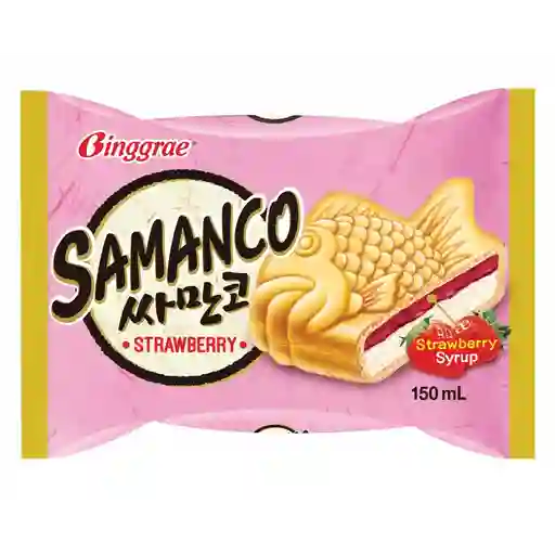 Helado pescado frutilla