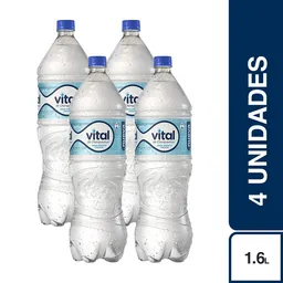 4 x Vital Agua Mineral Natural con Gas