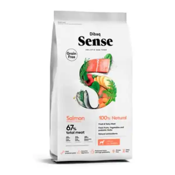 Dibaq Sense Alimento Natural Libre de Granos Perro Receta Salmón