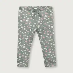 Calza Con Moñito Full Print Gris Talla 18M Opaline