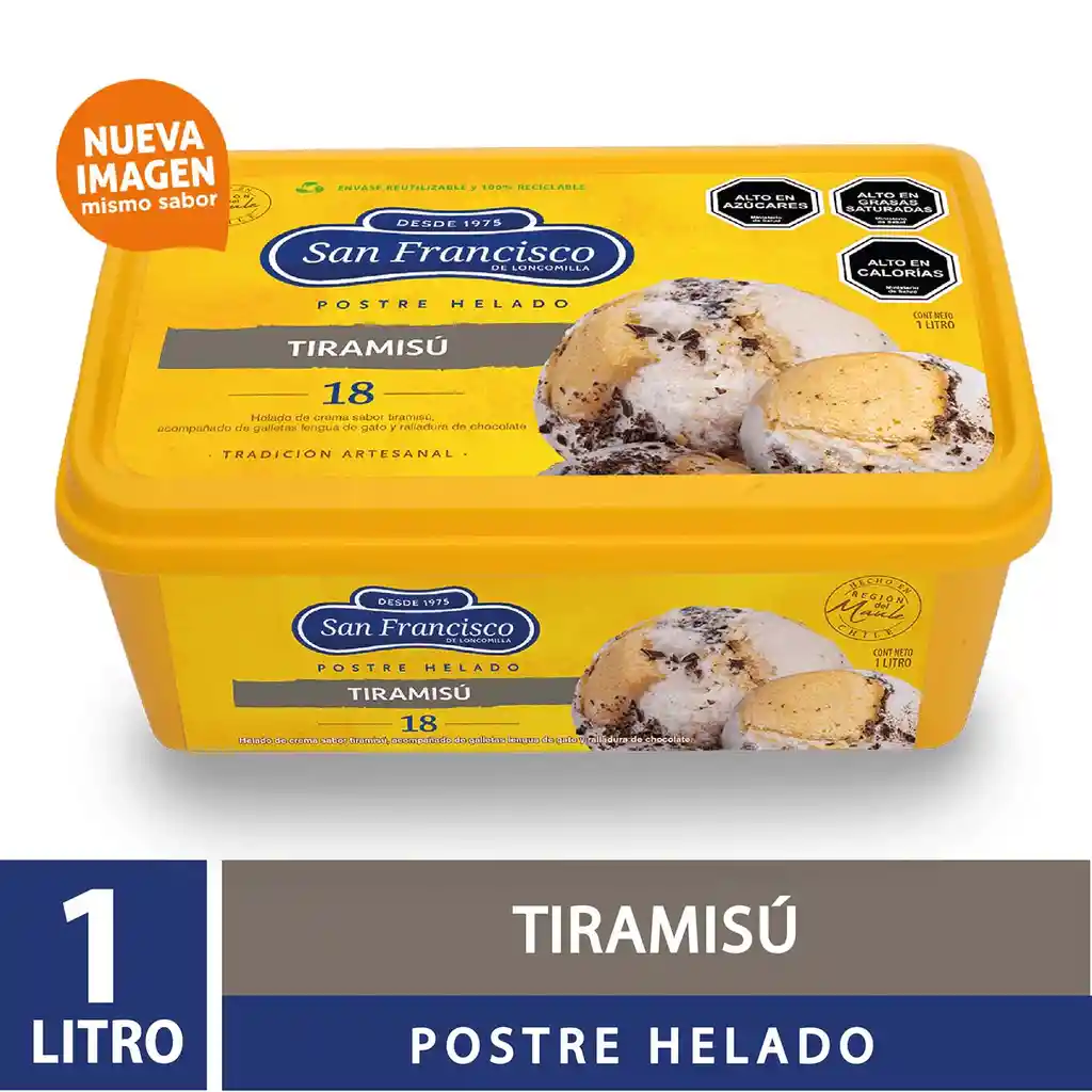 San Francisco De LoncomillaPostre Helado De Tiramisu