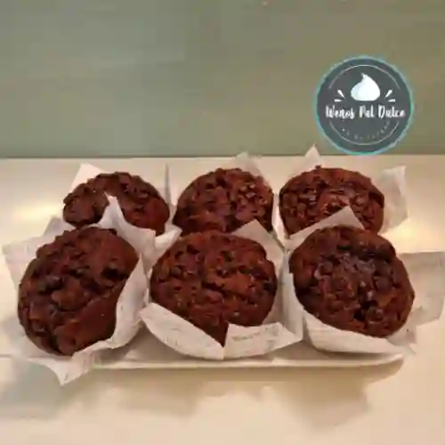 Muffin Relleno Tres Chocolates