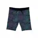 Calzas Biker Estampado Rosado y Verde Talla M Samia