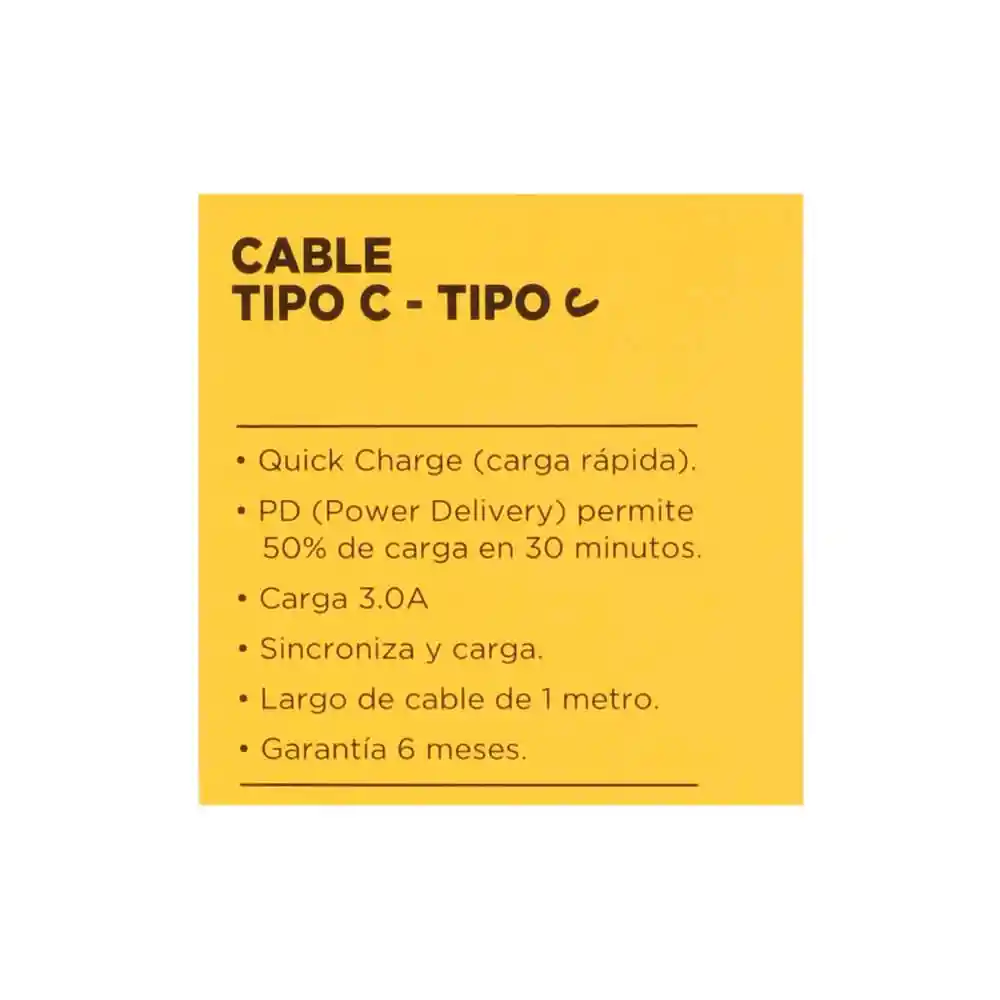 Nex Cable Tipo C - Tipo C 1M 