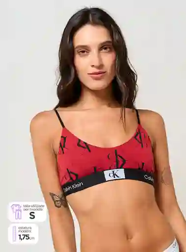 Calvin Klein Bralette Rojo L Qf7216 I24