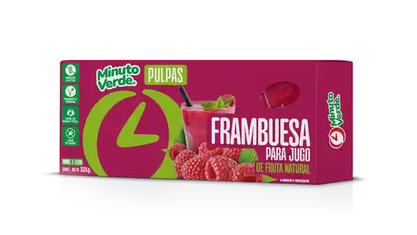 Pulpa Frambuesa Minuto Verde