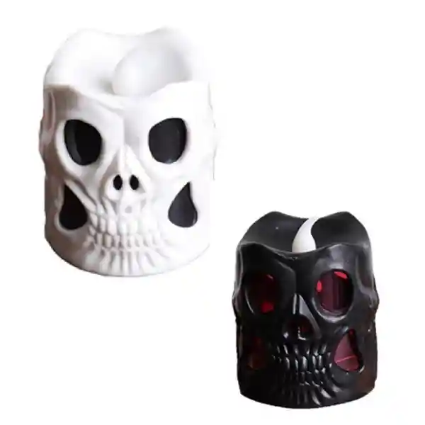 Vela Calavera Luz Halloween