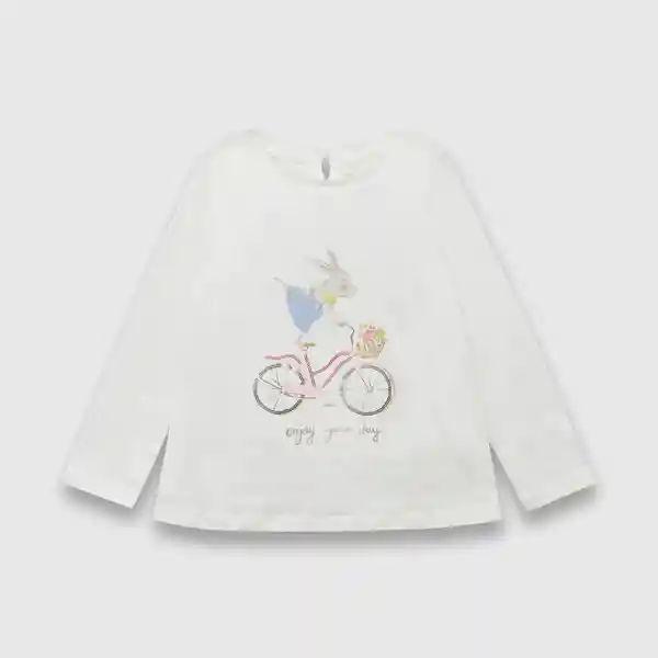 Polera Girl Blanco 36 Meses poje14 Colloky