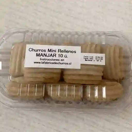 Mini Churros Rellenos con Chocolate con Avellanas 10 Uni