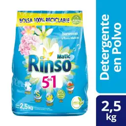 Matic Rinso Detegente Polvo Hortensias y Flores Blancas