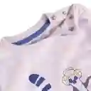 Polera Manga Larga Bebé Niño Gris Talla 3 A Pillín